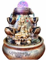 Fonte De Água Buda Hindu Lord Shiva Decor Cascata Com Bola Bivolt Fonte De Água Buda Hindu Lord Shiva Decor Cascata Com Bola Bivolt
