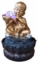 Fonte De Água Buda Monge Decorativa Feng Shui Zen