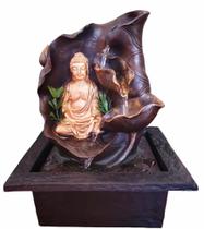 Fonte De Água Buda Na Flor de Lotus Bivolt Fonte De Água Buda Na Flor de Lotus Bivolt
