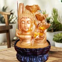 Fonte De Agua Cabeça De Buda com Mão da Realização Cascata Incensário Bivolt Fonte De Agua Cabeça De Buda com Mão da Realização Cascata Incensário Bivolt