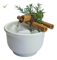 Fonte De Agua Cascata Biqueira Em Bambu Decoracao Novidade