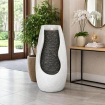 Fonte De Água Cascata Chafariz Decoração Moderna Grande Com Luz De Led