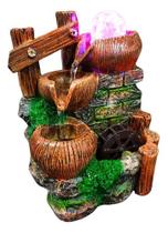 Fonte de Água Cascata Decorativa Jardim Feng Shui Harmonia Boas Energias Fonte de Água Cascata Decorativa Jardim Feng Shui Harmonia Boas Energias