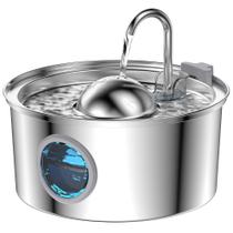 Fonte de água Cat AONBOY em aço inoxidável 3,2 L com janela Fonte de água Cat AONBOY em aço inoxidável 3,2 L com janela