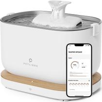 Fonte de água Cat PETLIBRO controlada por aplicativo com bandeja de aço inoxidável