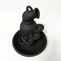 Fonte De Agua Chafariz Para Jardim Cascata Feng Shui Preta