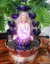Fonte De Aguá Decorativa Buda 7 Chakras Bivolt 30cm Fonte De Aguá Decorativa Buda 7 Chakras Bivolt 30cm
