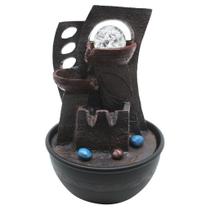 Fonte De Água Decorativa Cascata 2 Quedas Luz De Led Bivolt