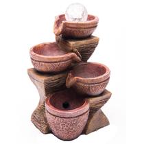 Fonte De Água Decorativa Cascata 3 Quedas Luz De Led - 220V Fonte De Água Decorativa Cascata 3 Quedas Luz De Led - 220V