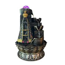 Fonte de Água Decorativa com Bola Giratória, Imagem de Nossa Senhora Aparecida Estilo Zen e Religioso Fonte de Água Decorativa com Bola Giratória, Imagem de Nossa Senhora Aparecida Estilo Zen e Religioso