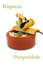 Fonte de Água Decorativa com Cascata de Bambu 2 Quedas Relaxante e Elegante - AGBE