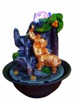 Fonte De Água Elefante Com Buda da Fortuna Cascata