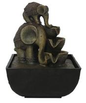 Fonte de Água Elefante com Filhote (18cm) Fonte de Água Elefante com Filhote (18cm)