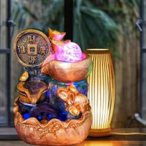 Fonte De Água Elefante Dourado da Sorte Prosperidade
