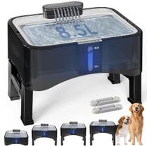 Fonte de água elevada para cães UPSKY em aço inoxidável 8,5L