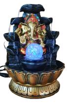 Fonte De Água Ganesha 7 Chakras Flor De Lótus 6 Quedas Bivolt - Althea Arte Decor