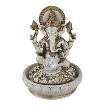 Fonte De Água Ganesha Elefante Indiano Bolinha Giratória Luz Fonte De Água Ganesha Elefante Indiano Bolinha Giratória Luz