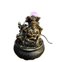 Fonte De Água Ganesha Meditação Relaxante Com Led Resina Fonte De Água Ganesha Meditação Relaxante Com Led Resina