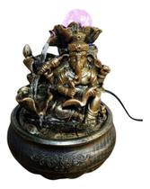 Fonte De Água Ganesha Meditação Relaxante Com Led Resina Fonte De Água Ganesha Meditação Relaxante Com Led Resina