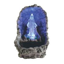 Fonte de água Iemanjá Gruta com Luz Colorida 220 V.