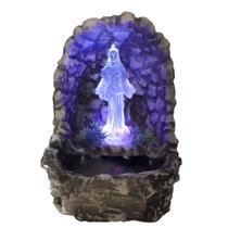 Fonte de água Iemanjá Gruta com Luz Colorida prime Bivolt