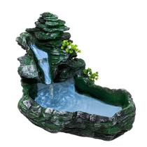 Fonte De Agua Laguinho Cascata Decorativa Tipo Pedra Verde