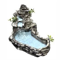 Fonte de água laguinho cascata lago decorativa cinza bivolt Fonte de água laguinho cascata lago decorativa cinza bivolt