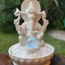 Fonte de Água Lord Ganesha M - Marmorite 33cm