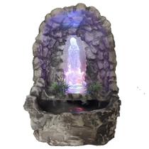 Fonte de água Nossa Senhora de Guadalupe gruta com Luz colorida