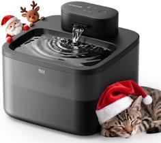 Fonte de Água para Gatos oneisall 2,2L Sem Fio com Bomba SilentFlow