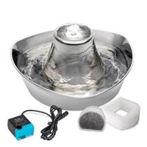 Fonte de Água para Pets PetSafe Seaside - 1,8L em Aço Inoxidável Fonte de Água para Pets PetSafe Seaside - 1,8L em Aço Inoxidável