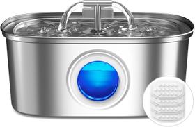 Fonte de água Rellaty em aço inoxidável 3.2L para gatos Fonte de água Rellaty em aço inoxidável 3.2L para gatos