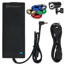Fonte De Alimentação 12V 10A Com 120W Para Eletrônicos, Fitas LED e Câmera CFTV TB041951 Fonte De Alimentação 12V 10A Com 120W Para Eletrônicos, Fitas LED e Câmera CFTV TB041951