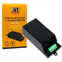 Fonte de alimentação 12v 3a multi saída com tensão ajustável fm-312