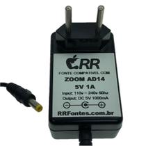 Fonte de alimentação 5V para gravador Zoom AD-14 modelo H4n - RRFontes