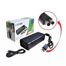 Fonte de Alimentação Ac Energia Bivolt Compatível com Console Xbox 360 Slim 2 Pinos + Cabo de Força