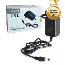 Fonte De Alimentação Bivolt 3A 12v Para Cftv Câmeras Led