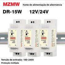Fonte De Alimentação Chaveada Ultrafina Para Trilho DIN 15W 12V 1.25A 24V 0.6A AC/DC Transformador