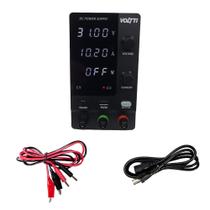 Fonte de Alimentação de Bancada Ajustável 30V 10A 300W SPPS C3010 Bivolt