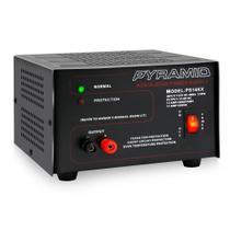 Fonte de alimentação de bancada Pyramid PS14KX 12A 13,8V DC 115V AC 270W