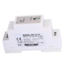 Fonte de alimentação de comutação de saída única em trilho DIN 12V 1.25A 15W Fonte de alimentação de comutação de saída única em trilho DIN 12V 1.25A 15W