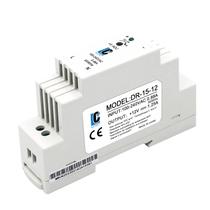 Fonte de alimentação em trilho DIN LCLCTC DC 12V 15W 1,25A Slim 12VDC Fonte de alimentação em trilho DIN LCLCTC DC 12V 15W 1,25A Slim 12VDC