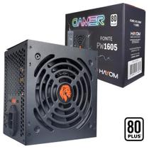 Fonte de Alimentação Gamer 500W 80 Plus ATX PW1605 Hayom