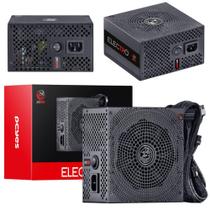 Fonte de Alimentação Gamer Pcyes Eletro V2 750W/800W ATX Bronze 115V/230V Silenciosa Com Proteção Contra Sobrecarga e 6 Cabos Conectores
