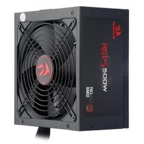 Fonte de alimentacao gamer redragon 500w reais 80plus bronze gcps0011