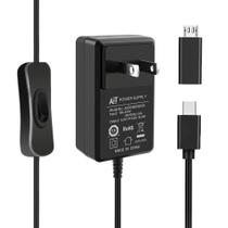 Fonte de alimentação GeeekPi 18W 5V 3.6A Tipo C com interruptor liga/desliga