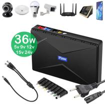 Fonte de Alimentação Ininterrupta DC 36W 5V 9V 12V PoE 15V 24V 8800mAh Roteador e CFTV MAX0411 Fonte de Alimentação Ininterrupta DC 36W 5V 9V 12V PoE 15V 24V 8800mAh Roteador e CFTV MAX0411