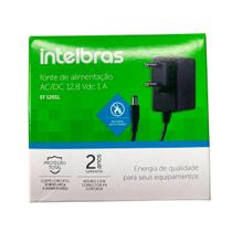 Fonte de alimentação intelbras ac/dc 12v 1a ef 1201l