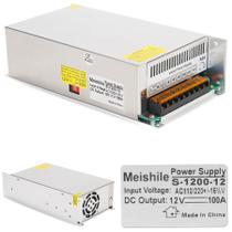 Fonte de alimentação MEISHILE S-600-12 12V 100A 1200W AC-DC 12V