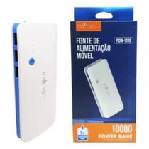 Fonte de Alimentação Móvel Power Bank Carregador Portátil Externo 10000mAh MU-1019 Inova